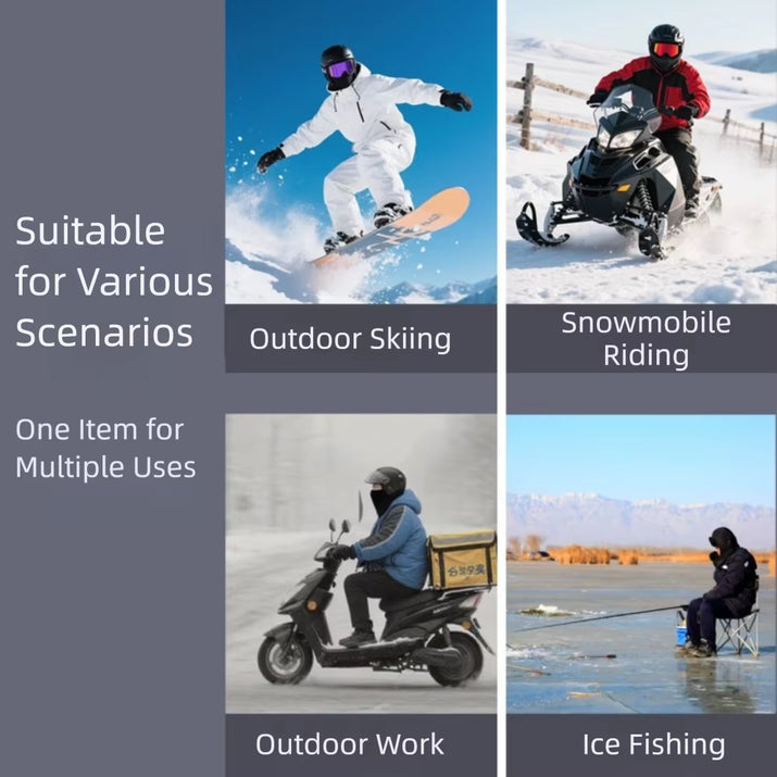 New Windproof Balaclava Hat Cold Proof Keep Warm Ear Protection Cap Multifunctional Cycling Mask Outdoor Sport