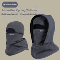 New Windproof Balaclava Hat Cold Proof Keep Warm Ear Protection Cap Multifunctional Cycling Mask Outdoor Sport